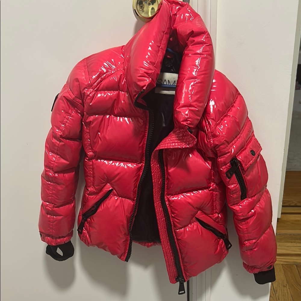Shiny Pink Puffer Jacket